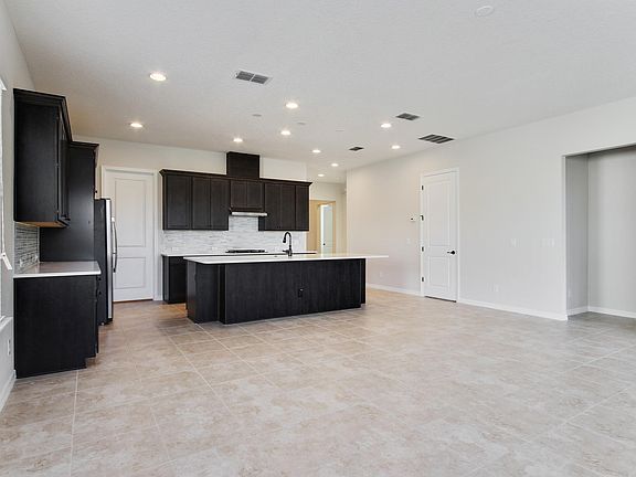 Kitchen overlooks great room