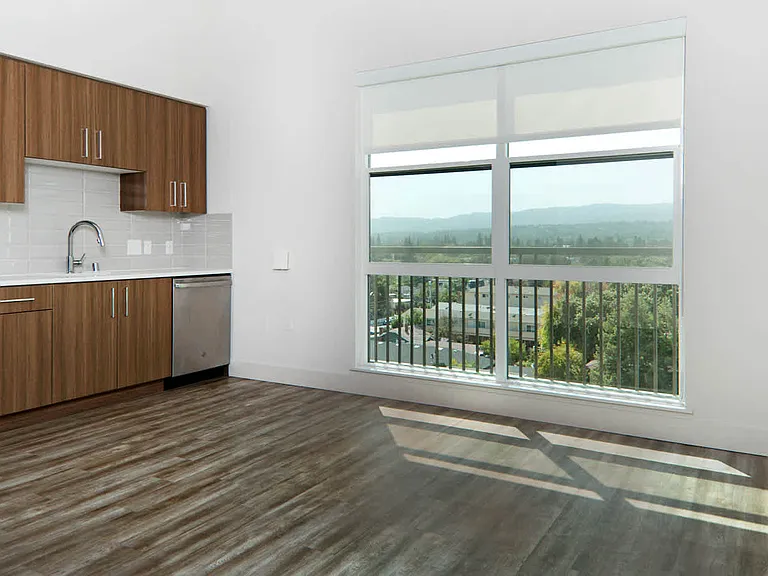 Studio Living Room with Hard Surface Flooring