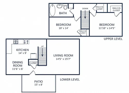 Floor plan The Goodwyn Townhome