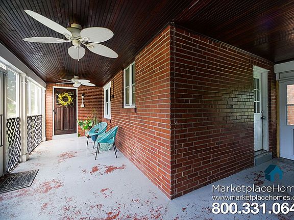 Porch enclosed to kitchen