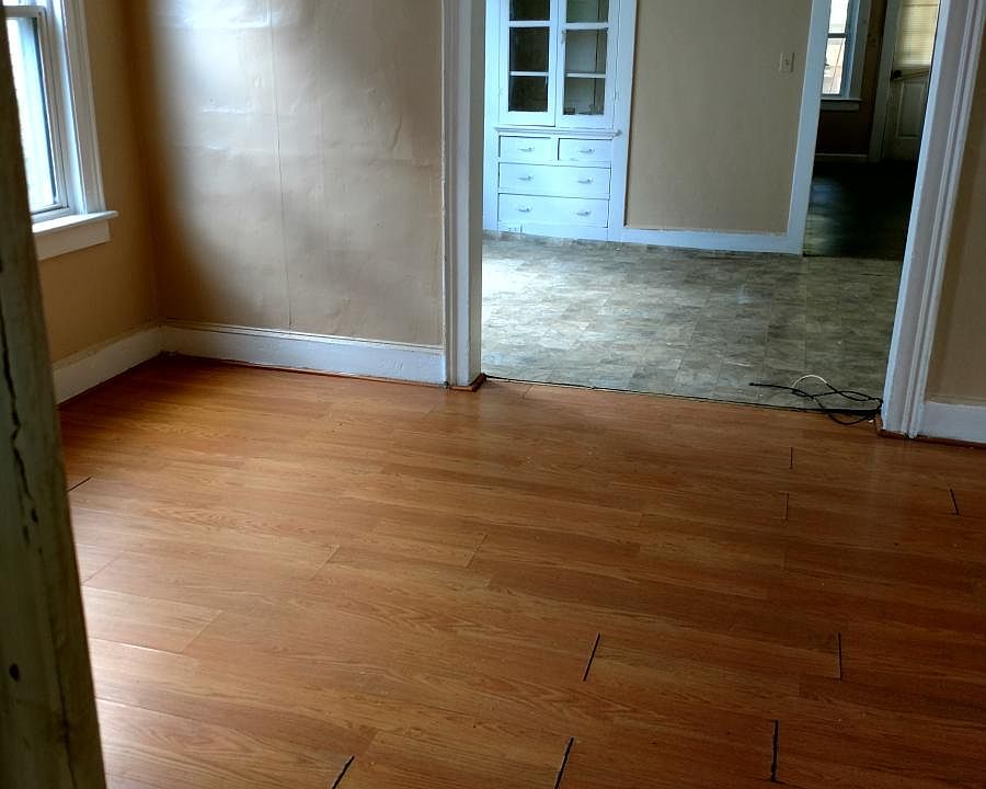 Living room and dining room