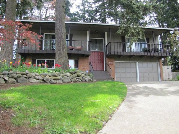 The home has been newly painted. Notice the deck off the living room and master bedroom.