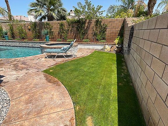 Right side of back yard