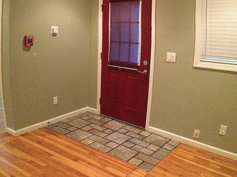 The entrance