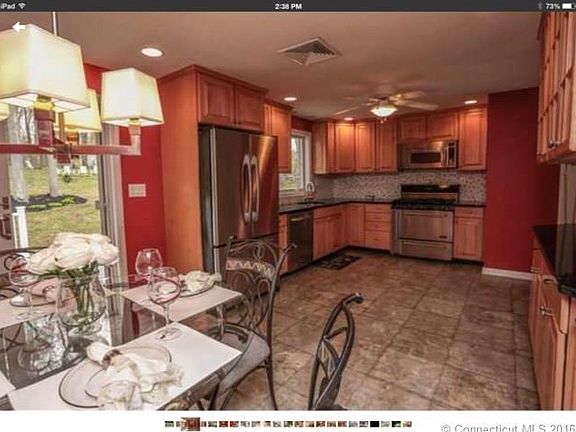 kitchen and dining room view