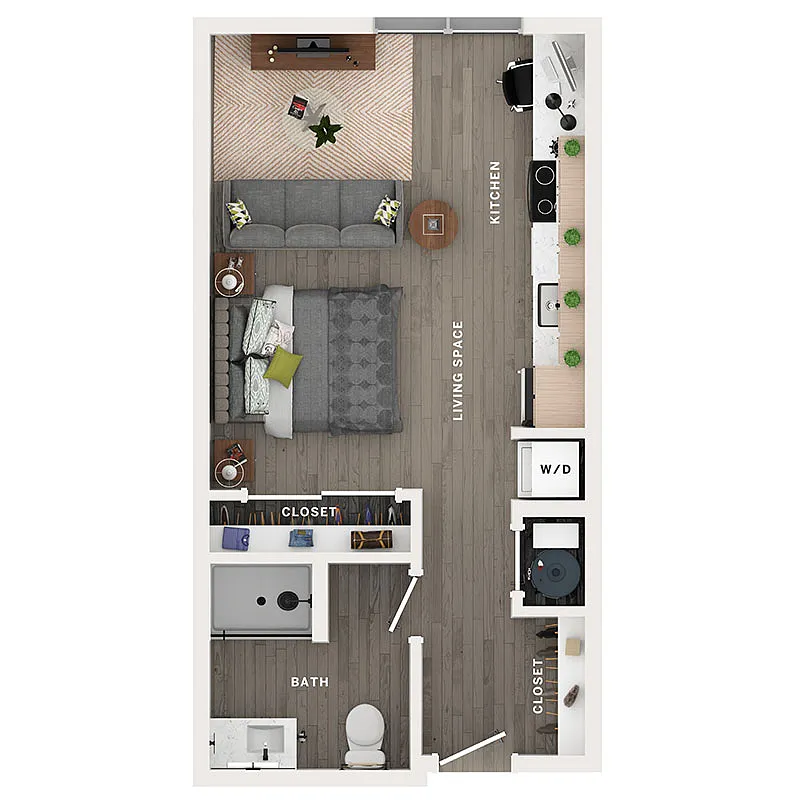 Floor plan Studio - S