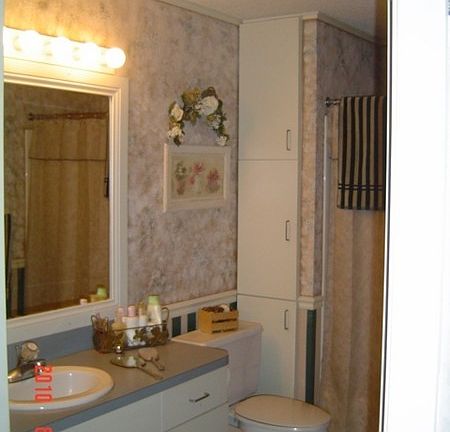 The main floor full bath