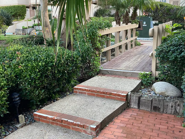 Path over Koi Pond