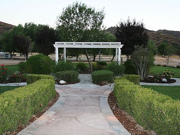 Pergola from house
