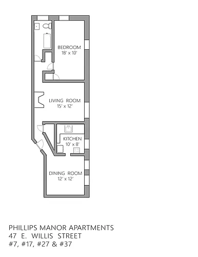 Floor plan 1x1 BST