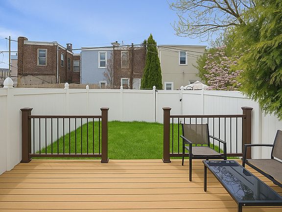 Backyard with deck