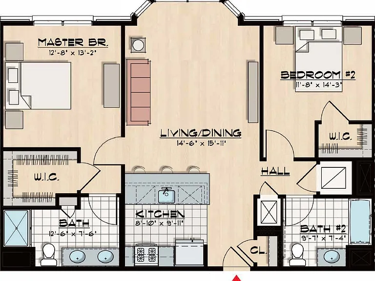 B9 - 1104 Sq Ft