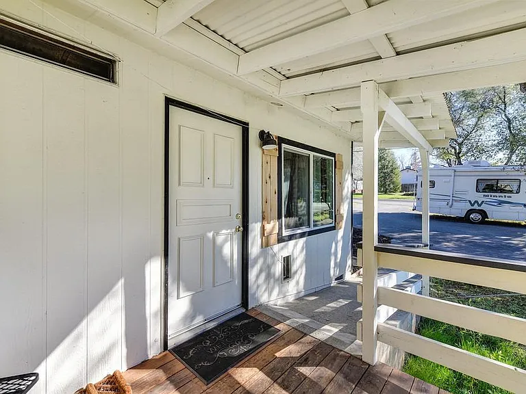 Front door to house