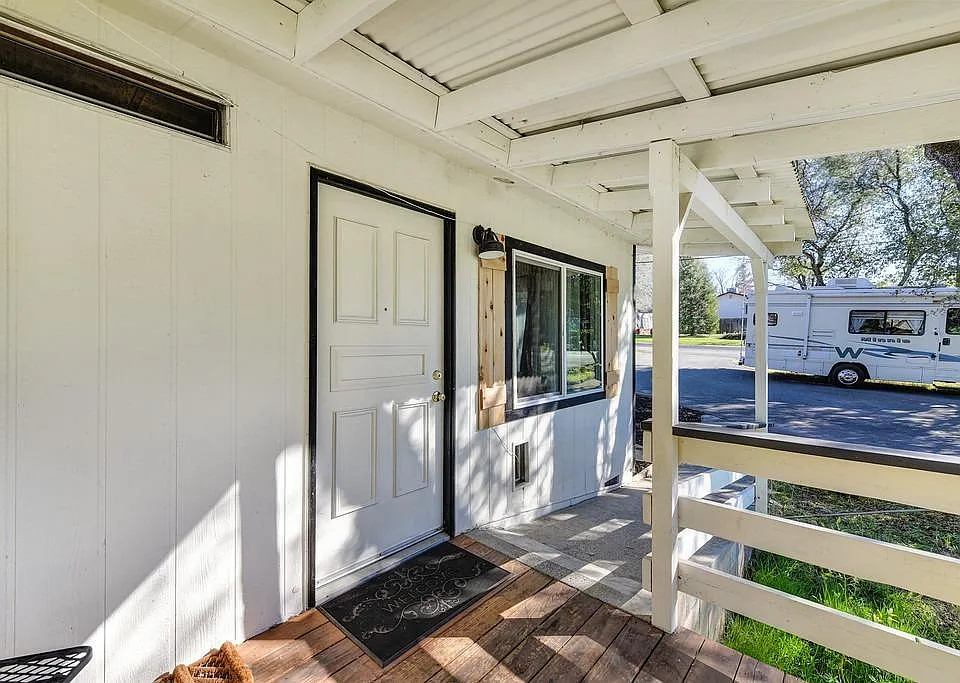 Front door to house