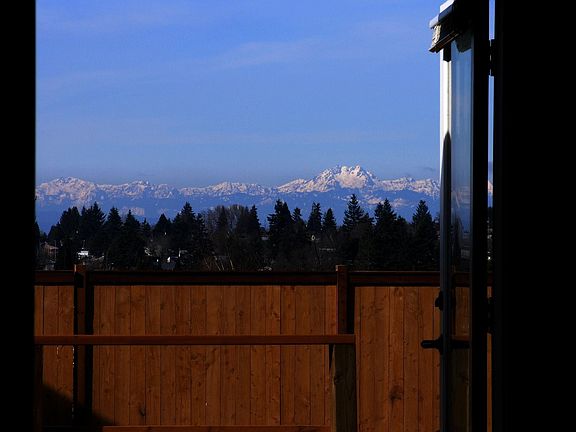 View.from living room looking out french doors