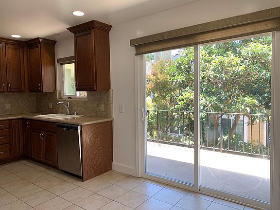 Slider off kitchen for private patio
