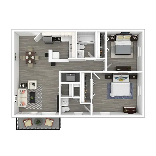 Floor plan B2R- Upgraded