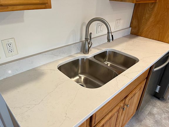 New sink and countertop