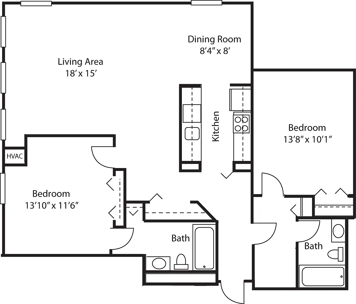 Floor plan The Two Auburn