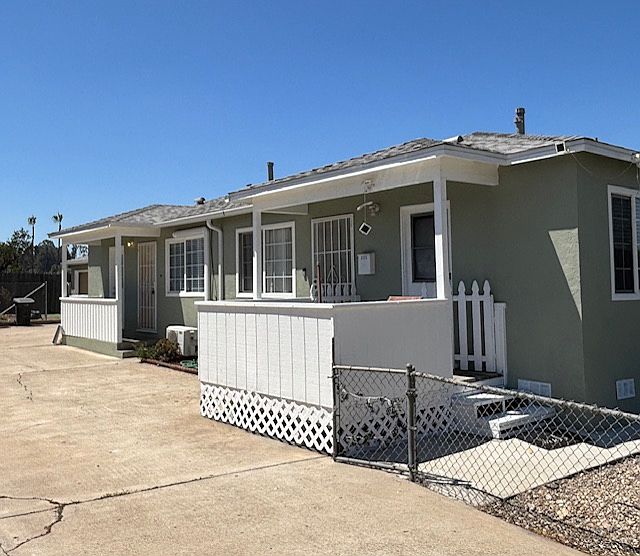 duplex just painted sage green