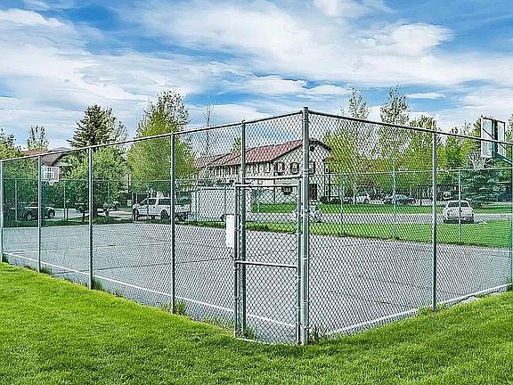 Community basketball court