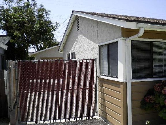 driveway leads to detached garage