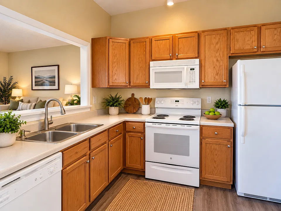 Kitchen Virtually staged