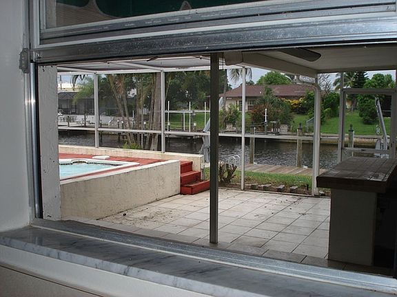 view from kitchen window