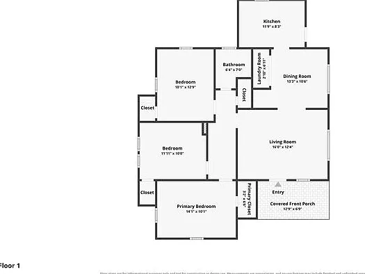 3 bed, 1.0 bath, 1141 sqft, $1,275 — Photo 2
