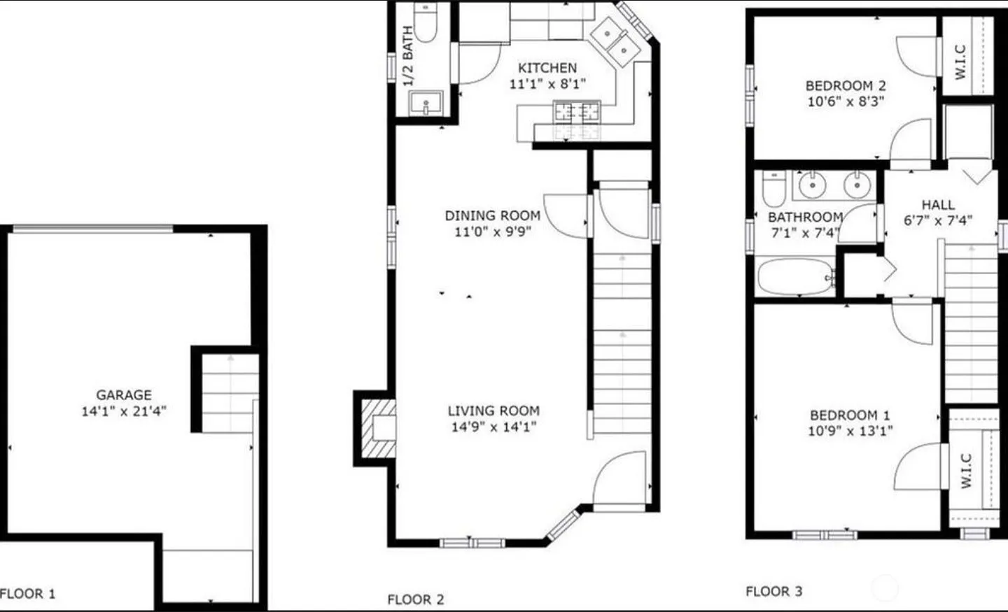 2 bed, 1.5 bath, 1000 sqft, $1,195 — Photo 3