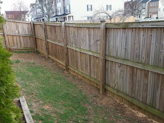 Fenced in side yard