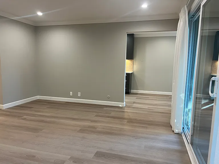 Living Room looking into kitchenette