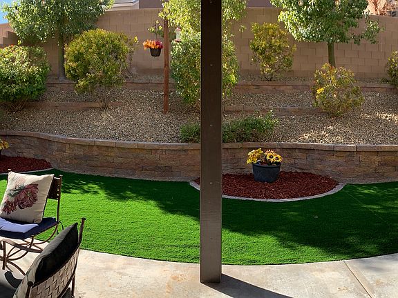 Landscaped yard
