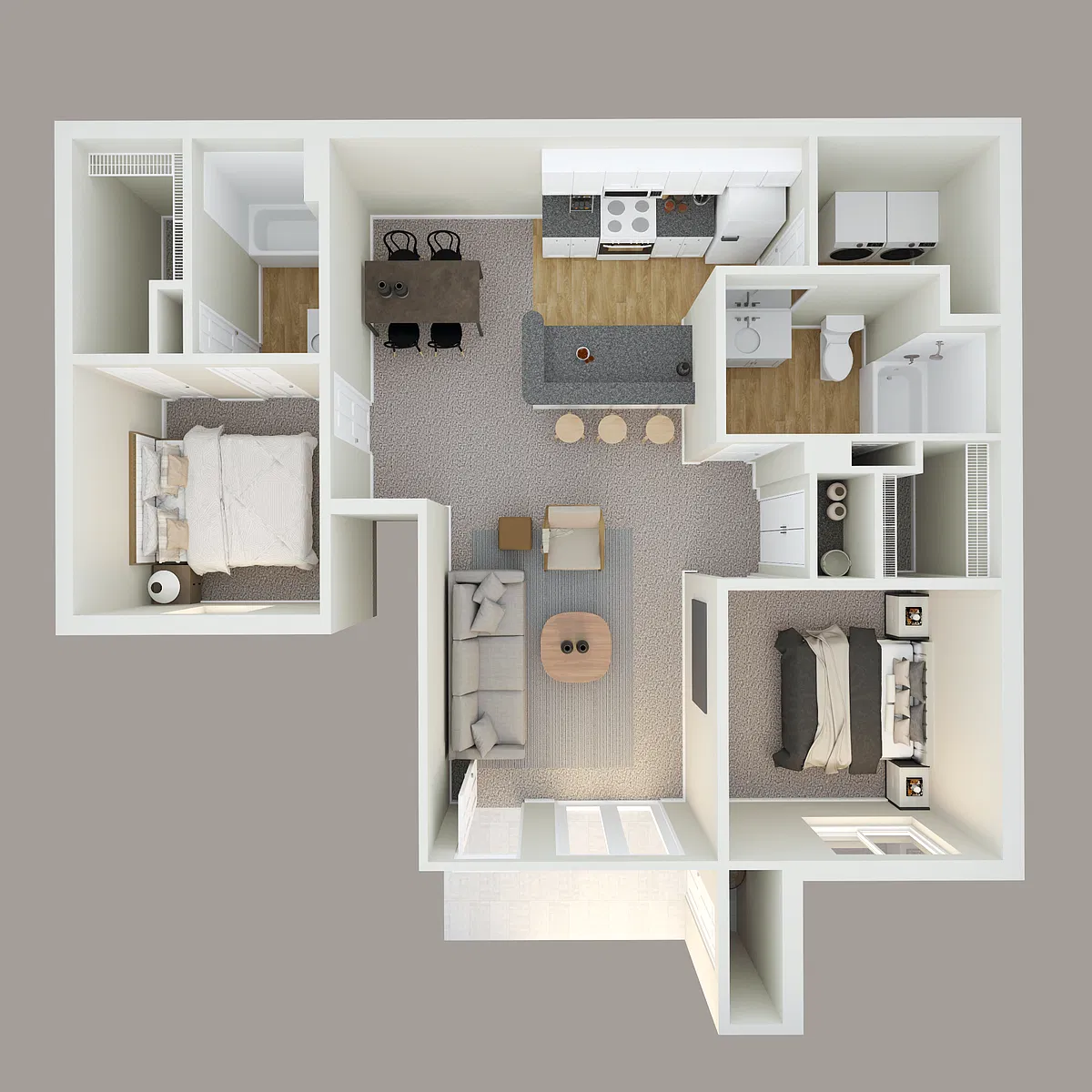 Floor plan 3 bedroom/ 2 bath