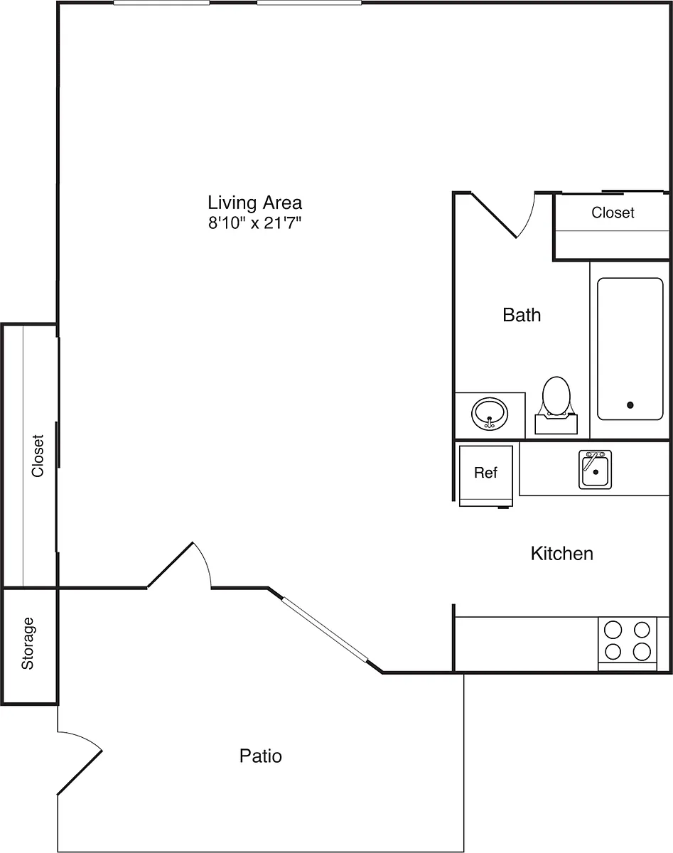 Floor plan Studio A13