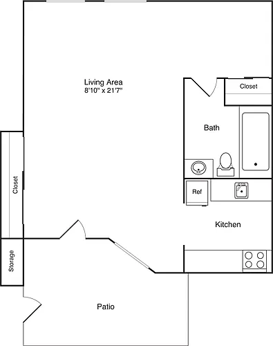 Floor plan Studio A13