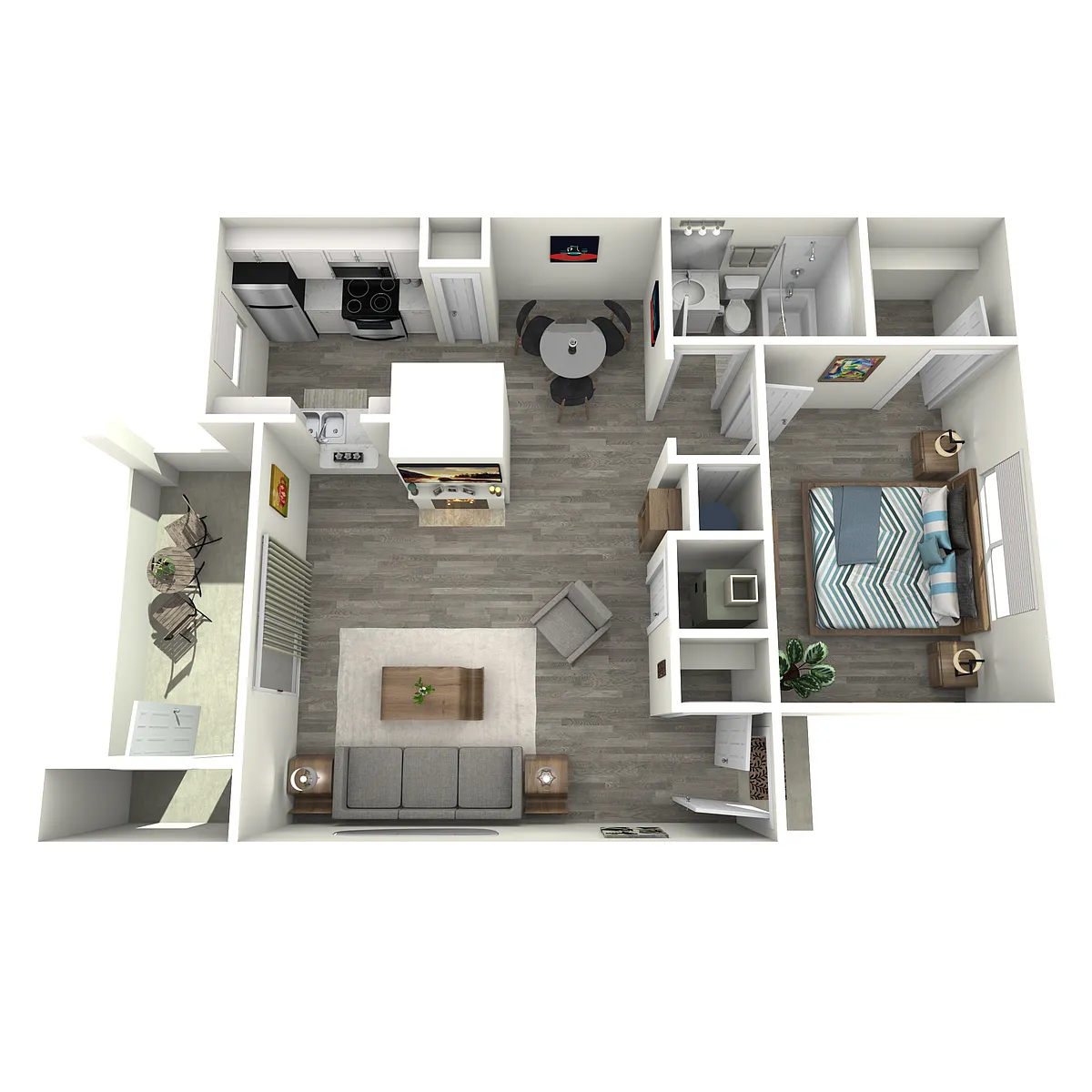Floor plan A3 | 1 Bed | 1 Bath | Classic