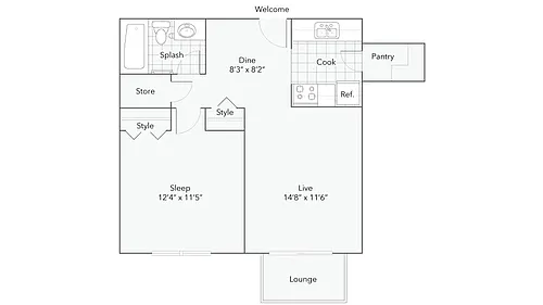 Floor plan Kellogg