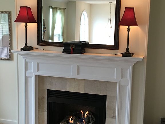 Custom built fireplace