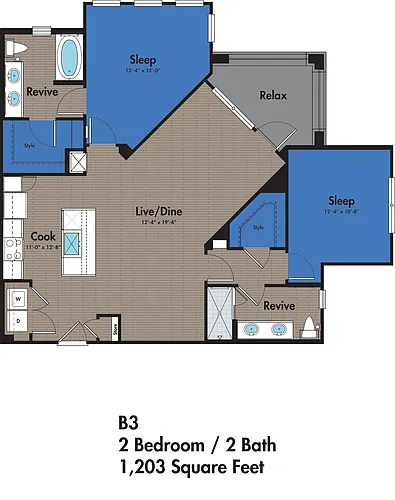 Floor plan B3