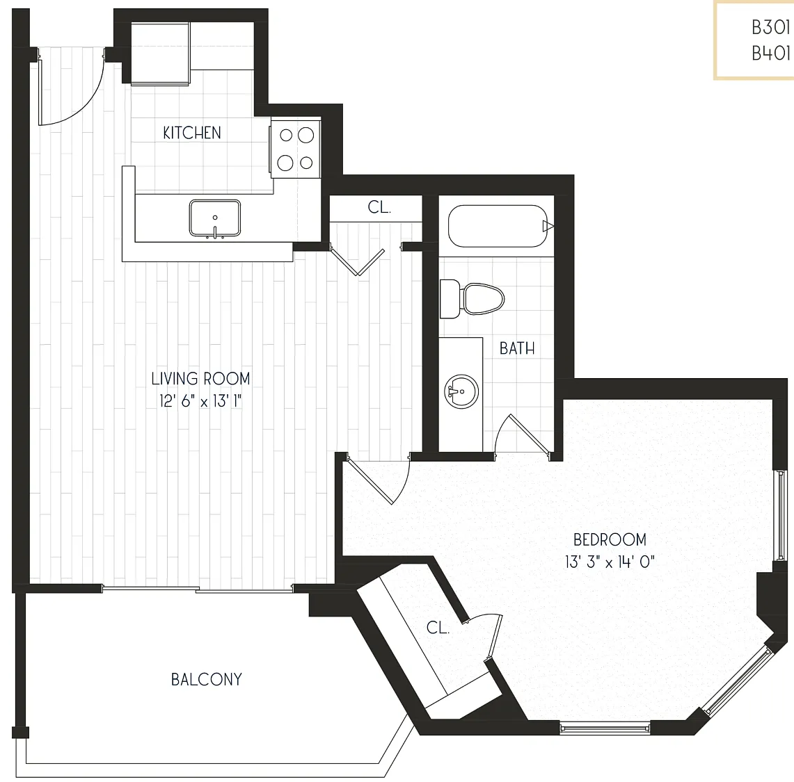 Floor plan 1x1 A4 - Partial