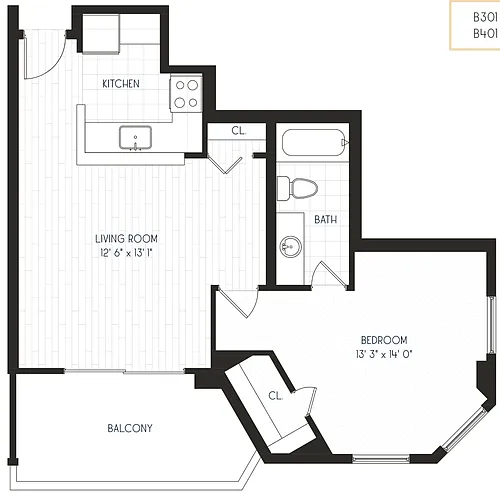 Floor plan 1x1 A4 - Partial