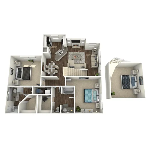Floor plan Links At Georgetown-B2 Loft