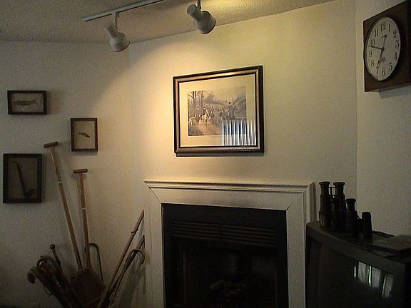 Family room gas fireplace