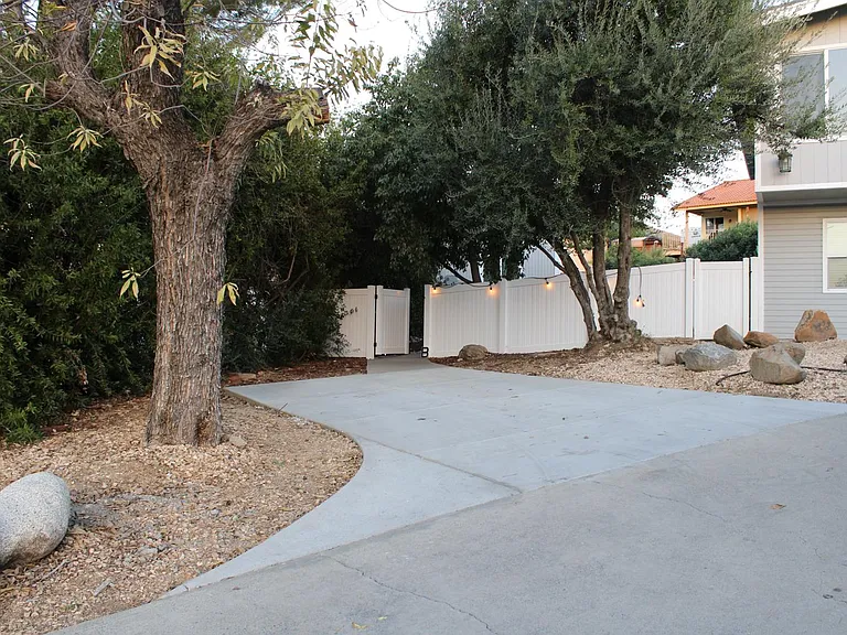 Your single car driveway (off main house driveway) at the end of the cul-de-sac