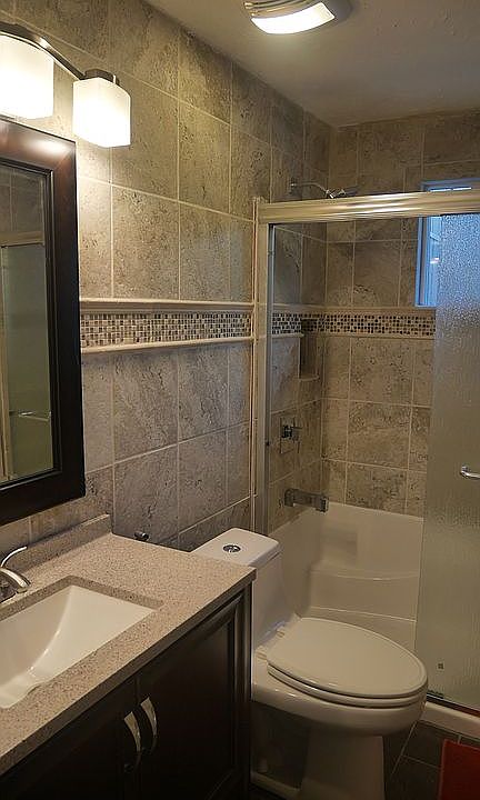 tiled bath