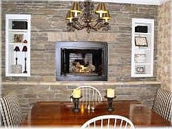 Kitchen fireplace