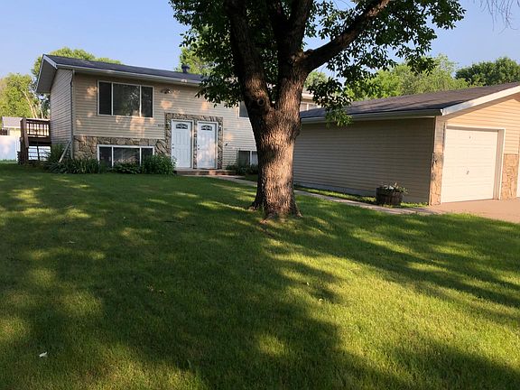 Duplex exterior with garage