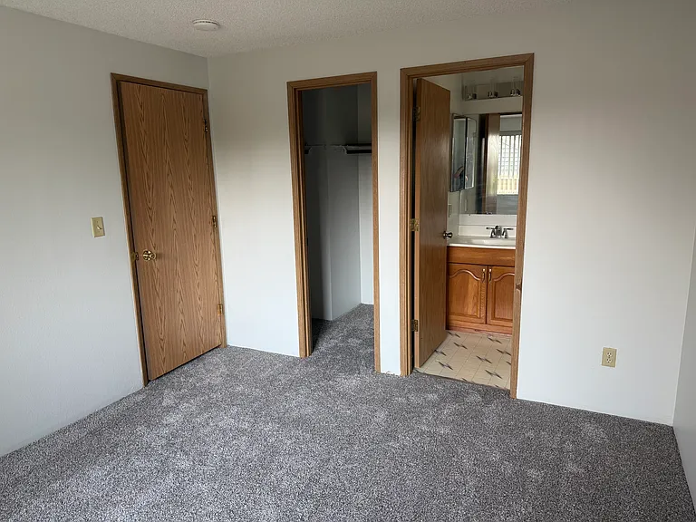 Master Bedroom with new carpet.