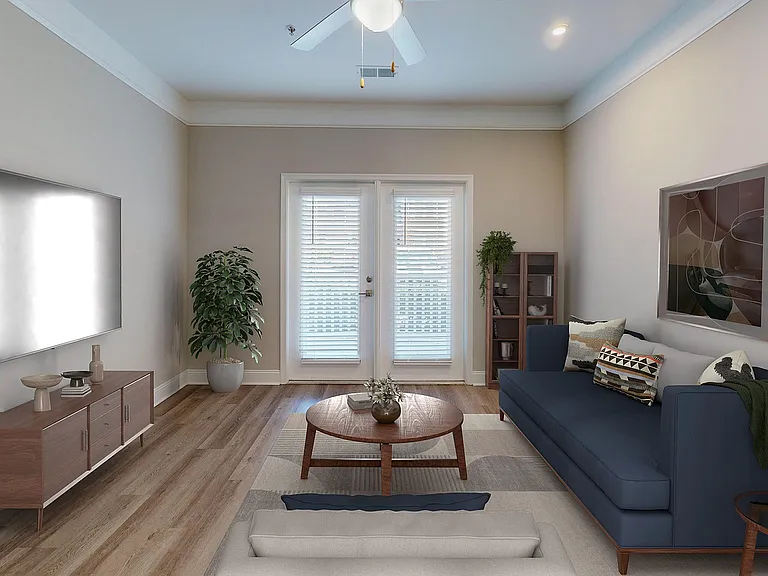 Newly Renovated Living Room with Private Balcony